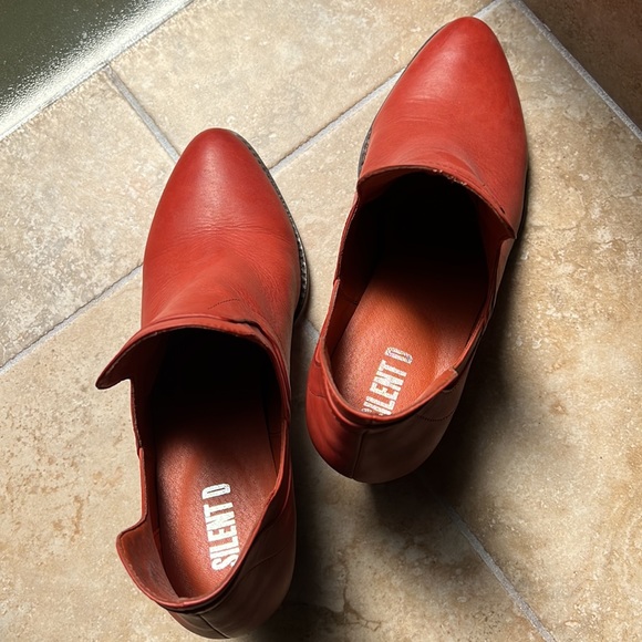 Anthro Silent D cut out booties in terracotta leather GORGEOUS! Size 40 Like new - Picture 4 of 14